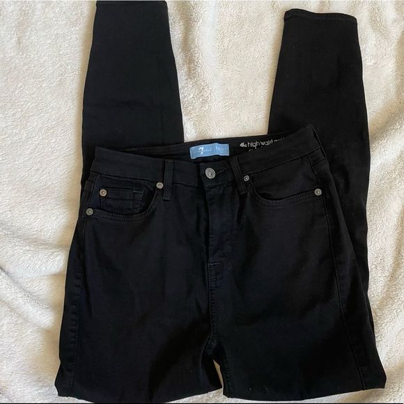 7 for all mankind b(air) denim the high waist ankle skinny jeans - Picture 2 of 3